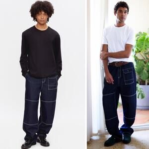 KOTN Men’s Manzala Relaxed Straight Leg Jean Pant Sz 25 Mid Wash